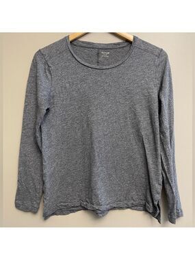 Madewell Women's Gray Long Sleeve Shirt Medium